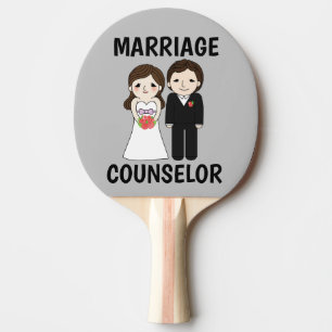 FUNNY WEDING GIFT EHEFRAU PING PONG PADDLE TISCHTENNIS SCHLÄGER