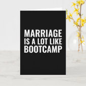 FUNNY WEDING GRATULATIONS CARD, BOOTCAMP CARD KARTE (Gelbe Blume)