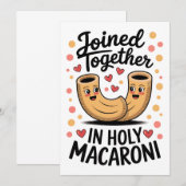 Funny Wedriage Verlobung Einladung (Vorne/Hinten)