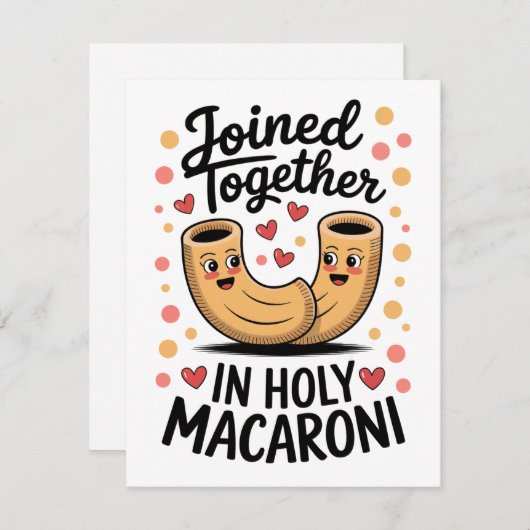 Funny Wedriage Verlobung Feiertagskarte (Vorne/Hinten)