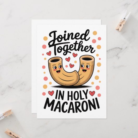 Funny Wedriage Verlobung Karte (Vorderseite/Rückseite Beispiel)