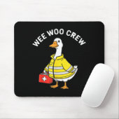 Funny Wee Woo Crew Goose Emt Paramedic Firefighter Mousepad (Mit Mouse)