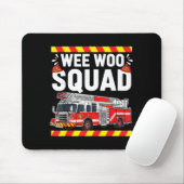 Funny Wee Woo Squad Fire Department Firefighter Fi Mousepad (Mit Mouse)