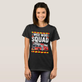 Funny Wee Woo Squad Fire Department Firefighter Fi T-Shirt (Vorne ganz)
