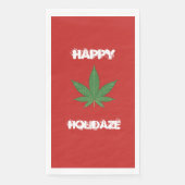 Funny Weed Happy Holidaze Party Napkins Serviette (Vorderseite)