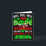 Funny Weed Pot Lover Roll Joint Friend Smoking Sho Karte<br><div class="desc">Funny Weed Pot Lover Roll Joint Friend rauchen kurzen Schlaf</div>