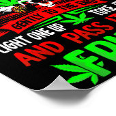 Funny Weed Pot Lover Roll Joint Friend Smoking Sho Poster (Ecke)