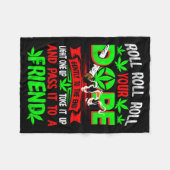Funny Weed T Lover Roll Joint Friend Smoking Short Fleecedecke (Vorderseite (Horizontal))