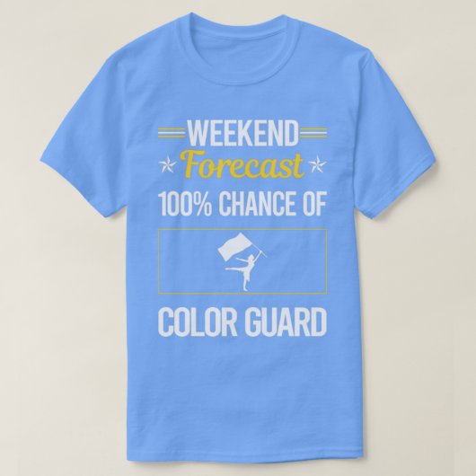 Funny Weekend Colorguard T-Shirt (Design vorne)