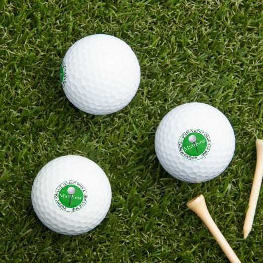 Funny Weekend Forecast Golf Balls Golfball (Insitu Gras)