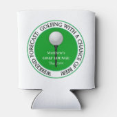 Funny Weekend Golf Lounge Bar Can Cooler Dosenkühler (Rückseite)