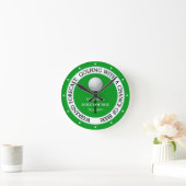 Funny Weekend Golf Lounge / Bar Wall Clock Runde Wanduhr (Zuhause)