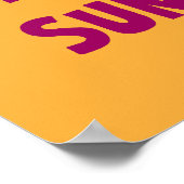 Funny Weekend Poster (Ecke)