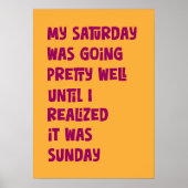 Funny Weekend Poster (Vorne)