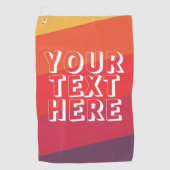 Funny Weekend Scramble Retro Sunset Add Text Golfhandtuch (Vorderseite)