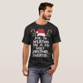 Funny wegen Inflation Ugly Weihnachtssüßer T-Shirt (Vorne ganz)