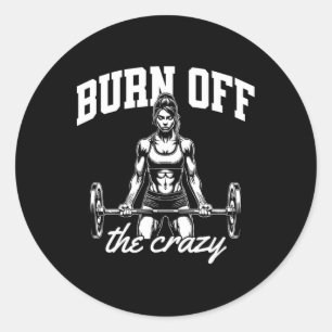 Funny Weightlift Bodybuilding Power Lifting Say Runder Aufkleber