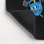 Funny Weightlifting Gym Dreidel Menorah Hanukkah W Mousepad (Ecke)