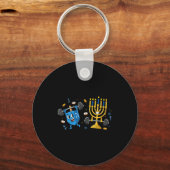 Funny Weightlifting Gym Dreidel Menorah Hanukkah W Schlüsselanhänger (Vorderseite)