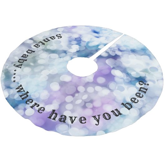 Funny Weihbaby Weihnachtsbaumrock Polyester Weihnachtsbaumdecke (Schrägansicht)