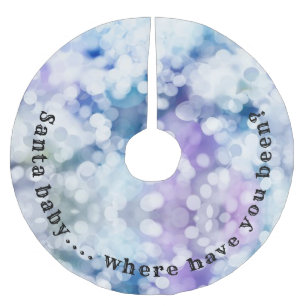 Funny Weihbaby Weihnachtsbaumrock Polyester Weihnachtsbaumdecke