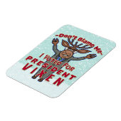 Funny WeihnachPräsidentin Vixen Reindeer Politik Magnet (Linke Seite)