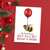 Funny Weihnachten Bee Merry and Bright Christmas