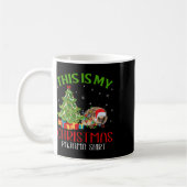 Funny Weihnachten Das ist mein Porcupferd Weihnach Kaffeetasse (Links)