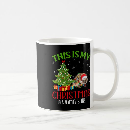 Funny Weihnachten Das ist mein Porcupferd Weihnach Kaffeetasse (Rechts)