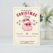 Funny Weihnachten Einladungen Feiertage Laughs (Stehend Vorderseite)