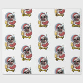 Funny Weihnachten Geschenkpapier (Flach)
