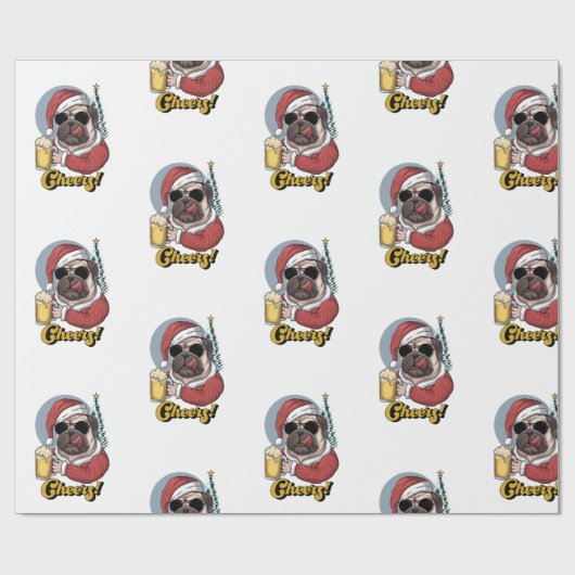 Funny Weihnachten Geschenkpapier (Flach)