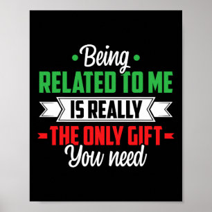 Funny Weihnachten in Verbindung mit mir Familie Jo Poster
