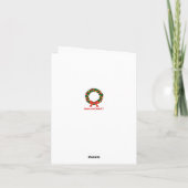 Funny Weihnachten "No L" Weihnachtskarte (Rückseite)