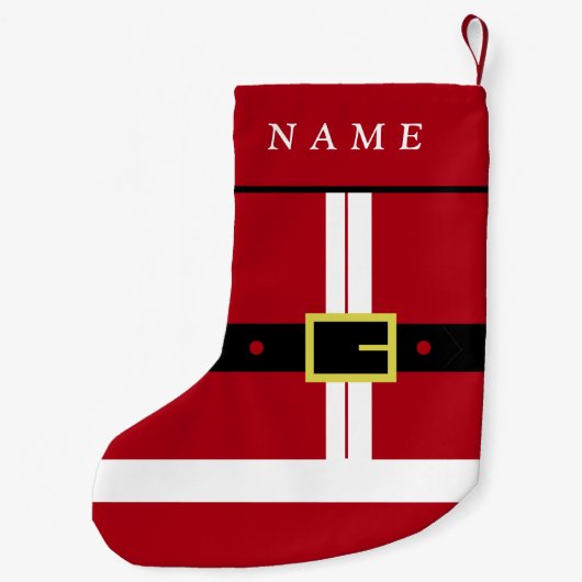 Funny Weihnachten Strumpf mit Individuelle Name Kleiner Weihnachtsstrumpf (Rückseite)