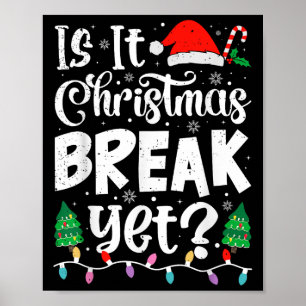 Funny Weihnachten Urlaub ist Weihnachten Break abe Poster