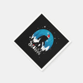 Funny Weihnachten Weihnachten Bigfoot glauben Sasq Serviette (Ecke)