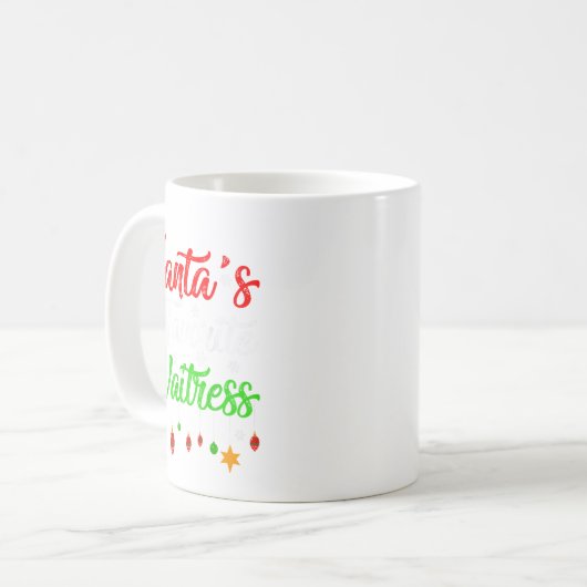 Funny Weihnachten Weihnachten Lieblingskellner Wei Kaffeetasse (Vorderseite Links)