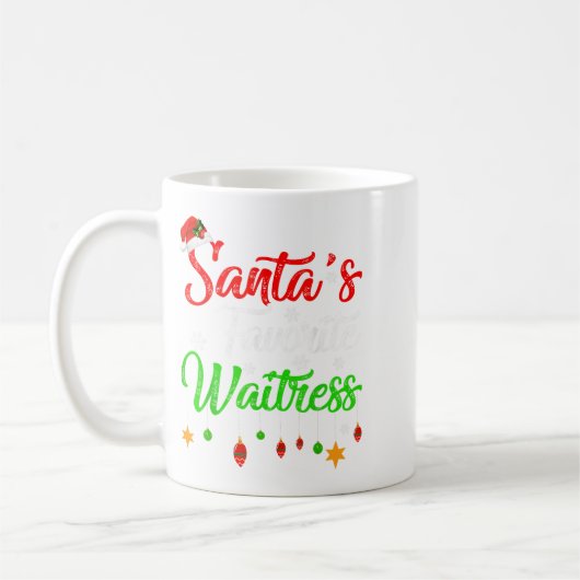 Funny Weihnachten Weihnachten Lieblingskellner Wei Kaffeetasse (Links)