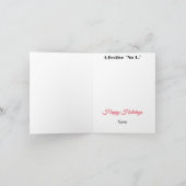 Funny Weihnachten Weihnachtskarte, d.h. No L Karte (Innenseite)