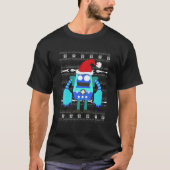 Funny Weihnachten Weihnachtsrobot Gamer Matching X T-Shirt (Vorderseite)