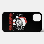 Funny Weihnachts Präsident Trump Pajamas Ugly Xmas Case-Mate iPhone Hülle (Rückseite (Horizontal))
