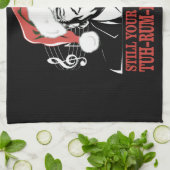 Funny Weihnachts Präsident Trump Pajamas Ugly Xmas Geschirrtuch (Gefaltet)