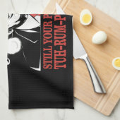 Funny Weihnachts Präsident Trump Pajamas Ugly Xmas Geschirrtuch (Viertel Falte)