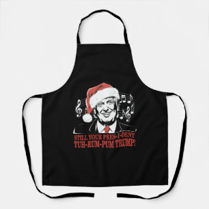 Funny Weihnachts Präsident Trump Pajamas Ugly Xmas Schürze