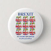 Funny | Weihnachts-Pudding | UNION JACK | BREXIT Button (Vorderseite)