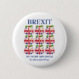 Funny | Weihnachts-Pudding | UNION JACK | BREXIT Button