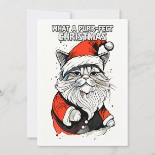 Funny Weihnachtsangebot Niedlich Whimsical Santa C Feiertagskarte