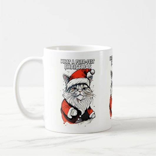Funny Weihnachtsangebot Niedlich Whimsical Santa C Kaffeetasse (Links)