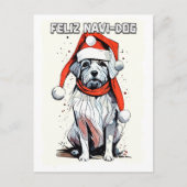 Funny Weihnachtsangebot Niedlich Whimsical Santa D Postkarte (Vorderseite)